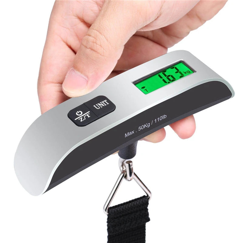 Báscula portátil digital con pantalla LCD 110lb/50kg