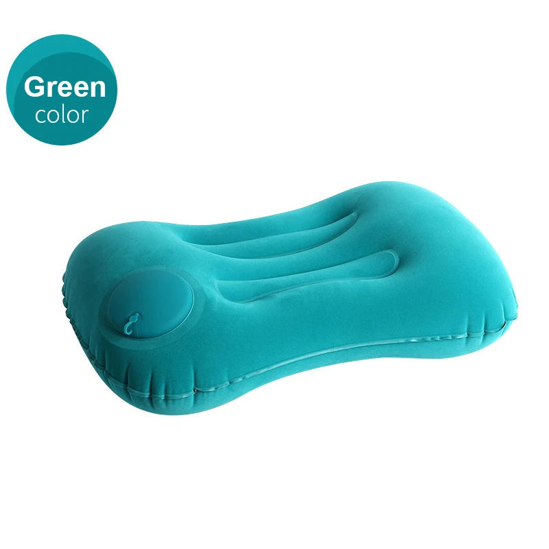 Almohada de viaje inflable